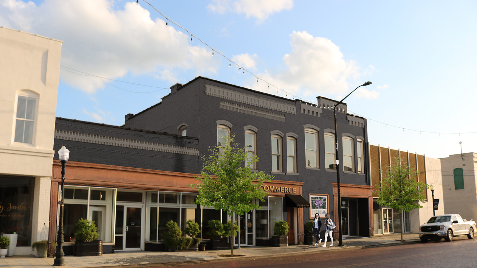 Proposed look for building at 121 Pine Street in Fitzgerald.